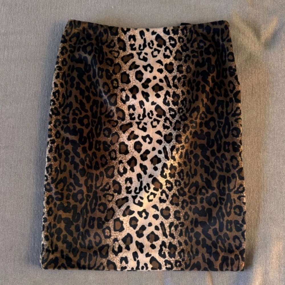 Vintage INC International Concepts Leopard Print Skirt